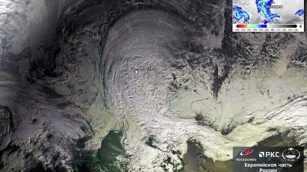 Așa arată din spațiu ciclonul „Valley” care a lovit Moscova - Sputnik Moldova