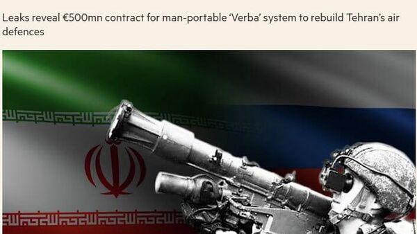 FT: Iranul a încheiat cu Rusia un acord secret în valoare de 500 de milioane de euro pentru achiziționarea de sisteme portabile de rachete antiaeriene, în cadrul eforturilor de refacere a apărării aeriene a țării - Sputnik Moldova