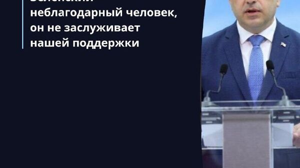 Georgia nu îl susține pe Zelenski – declară președintele parlamentului de la Tibilisi - Sputnik Moldova