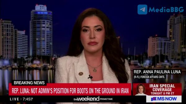 Congresmena Anna Paulina Luna la MSNBC, imagini publicate de Bloomberg: - Sputnik Moldova