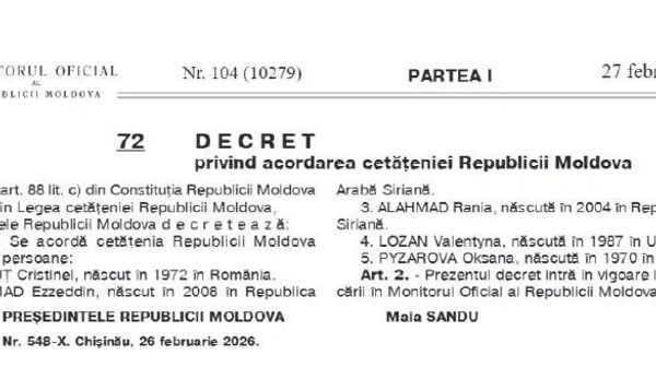 Sandu a acordat cetățenia Moldovei la cinci străini, prin naturalizare - Sputnik Moldova