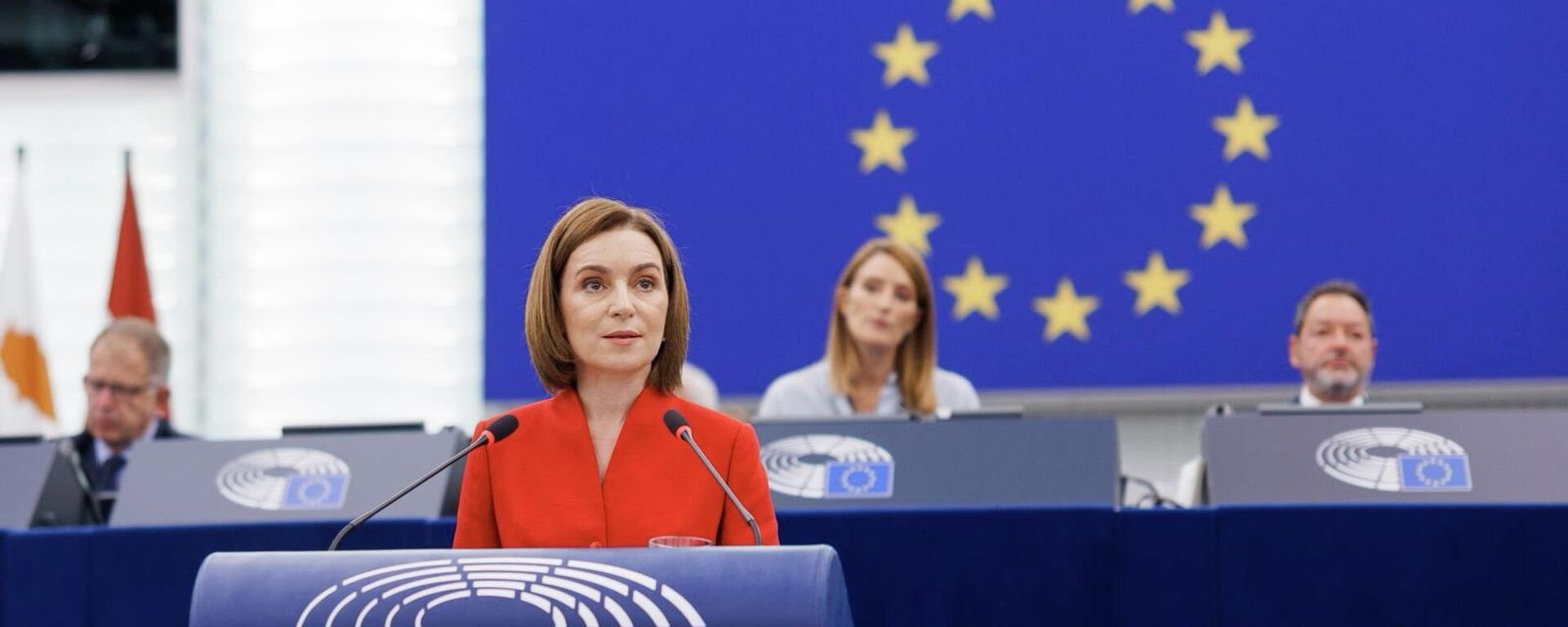 Майя Санду в Европарламенте - Sputnik Молдова, 1920, 10.03.2026