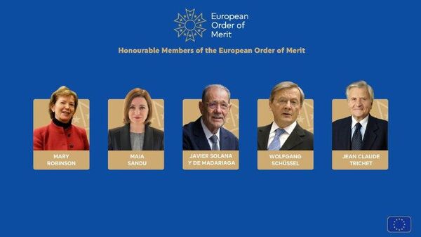 Молдова снова строит Европу: Санду среди первых кавалеров нового Европейского ордена Заслуг - Sputnik Молдова