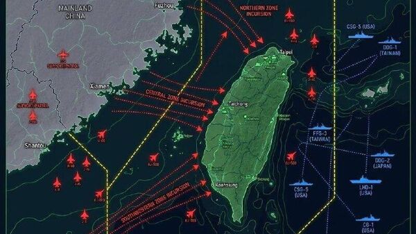 Тайвань сообщил о масштабном присутствии китайской военной авиации у своих границ - Sputnik Молдова