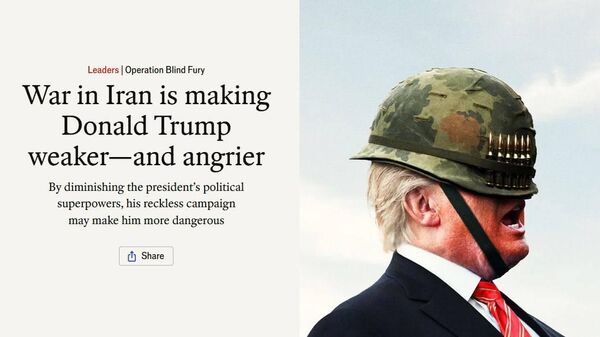 Războiul cu Iranul îl slăbește pe Trump și îl poate face mai periculos, — The Economist - Sputnik Moldova