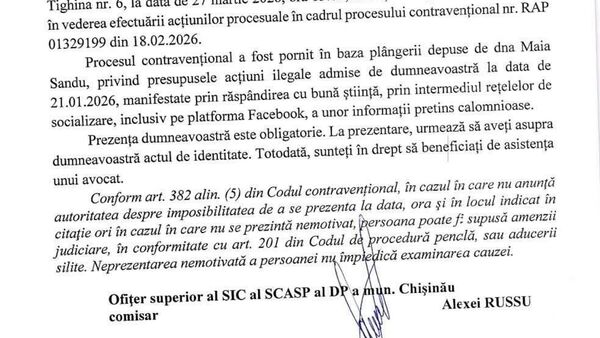 Președinta Maia Sandu s-a adresat organelor de drept cu o plângere împotriva avocatului Igor Hlopețchi, care reprezintă interesele Annei Mihalachi - Sputnik Moldova