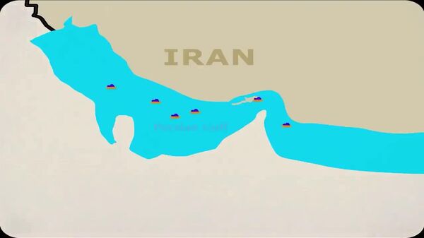Активная инфографика на иранском телевидении демонстрирует причины, ход и перспективы конфликта с США - Sputnik Молдова