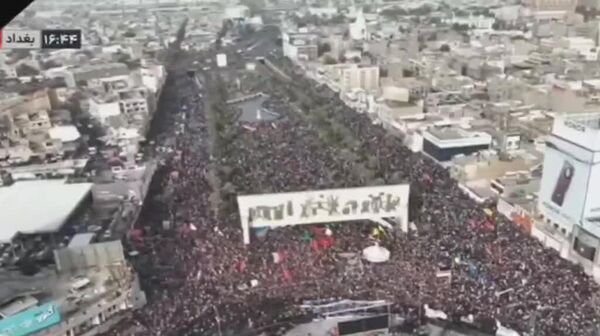 В Багдаде прошла манифестация против ударов США и Израиля по Ирану - Sputnik Молдова