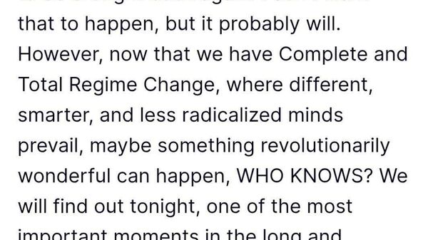 Напомним, сегодня днем Трамп, говоря об Иране, пообещал уничтожить целую цивилизацию - Sputnik Молдова