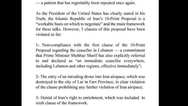 Прекращение огня нецелесообразно, поскольку США нарушили 3 из 10 пунктов предложений до начала переговоров, заявил спикер парламента Ирана Мохаммад-Багер Галибаф - Sputnik Молдова