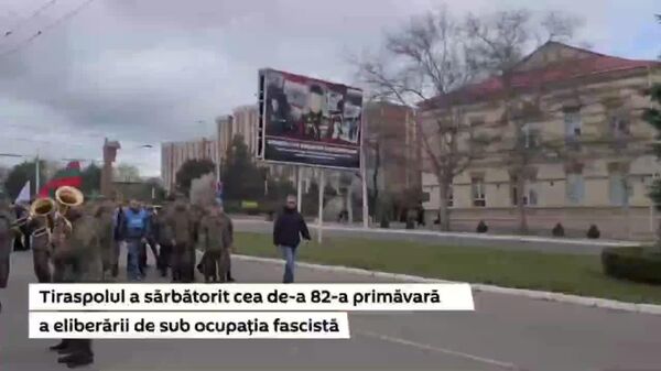Orașle și satele din regiunea transnistreană a Republicii Moldova, inclusiv Tiraspol și Dubăsari, au sărbătorit cea de-a 82-a aniversare a eliberării de sub fascism - Sputnik Moldova
