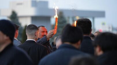 Частицу Благодатного огня доставили в Молдову