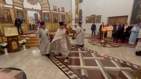 В кафедральном соборе в Тирасполе проходит Пасхальное богослужение - Sputnik Молдова