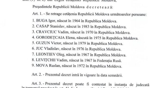 Câțiva foști și actuali oficiali transnistreni contestă în instanță decretul Maiei Sandu prin care le-a fost retrasă cetățenia moldovenească - Sputnik Moldova