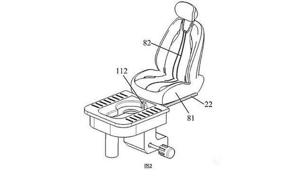 O companie chineză a brevetat o toaletă pentru automobile — se preconizează că aceasta va fi ascunsă sub bancheta din spate sau în portbagaj, scrie presa - Sputnik Moldova
