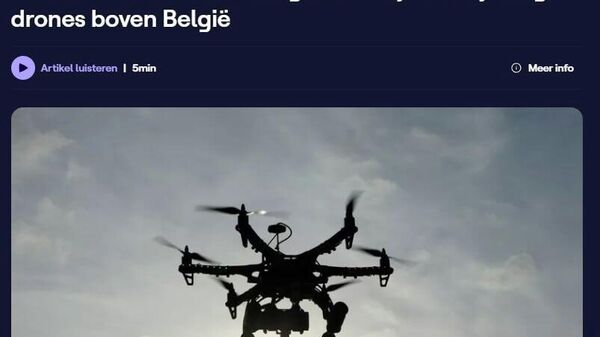 Скандал с неизвестными дронами в Бельгии - Sputnik Молдова