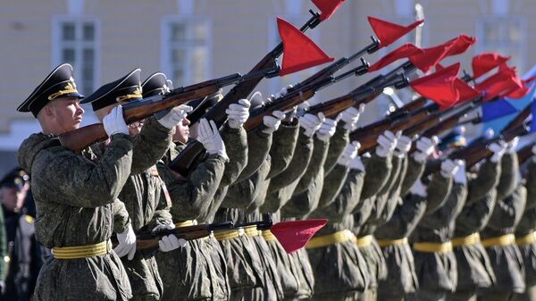 Репетиция Парада Победы в Санкт-Петербурге - Sputnik Молдова