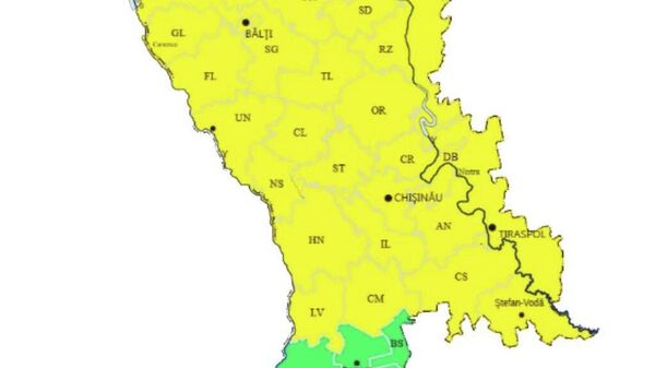 Cod galben de ploi puternice în nordul și centrul țării - Sputnik Moldova