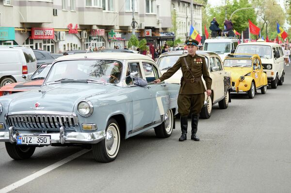 Автопробег в Кишиневе в честь 81 годовщины Победы - Sputnik Молдова