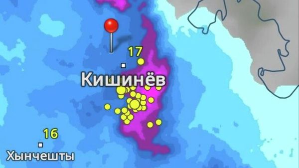 Hărțile meteo arată că Chișinăul se află în epicentrul furtunii - Sputnik Moldova