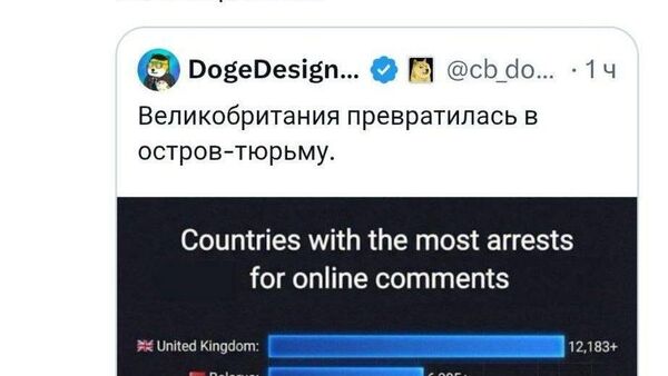Илон Маск обратил внимание, что по арестам за онлайн-комментарии Европа опережает все остальные страны - Sputnik Молдова