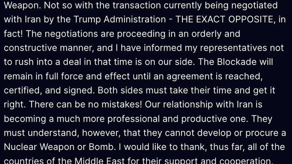 Trump a declarat că negocierile cu Iranul decurg constructiv, menționând că le-a cerut negociatorilor să nu grăbească o înțelegere, deoarece timpul este de partea Washingtonului - Sputnik Moldova