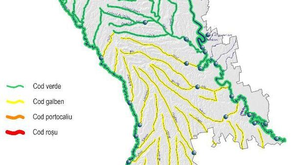 Încă un COD GALBEN valabil pentru 2 și 3 iunie - avertizare hidrologică: SHS avertizează asupra riscului de scurgeri intensive pe pante cu posibile inundații locale și viituri rapide legat de aversele puternice, cu acumulări de precipitații de 15–45 l/m² - Sputnik Moldova