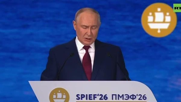 Vladimir Putin vorbește în cadrul sesiunii plenare a Forumului Economic Internațional de la Sankt Petersburg (SPIEF) - Sputnik Moldova