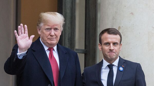 Эммануэль Макрон и Дональд Трамп - Sputnik Молдова