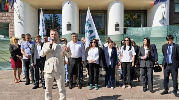Митинг Национального альтернативного движения (MAN) против реформы местной администрации - Sputnik Молдова