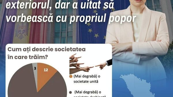Victoria Furtună observă că 85% dintre cetățeni consideră că societatea moldovenească este dezbinată - Sputnik Moldova
