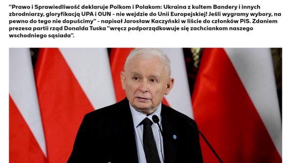 Качиньский: Украина с культом Бандеры не войдёт в ЕС — ПиС этого не допустит - Sputnik Молдова