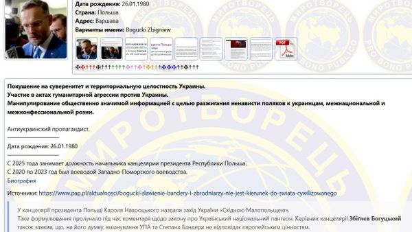 Главу канцелярии президента Польши внесли в базу украинского террористического сайта Миротворец - Sputnik Молдова