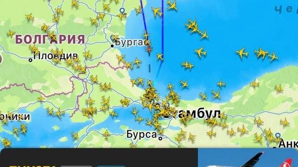 Самолет рейса Стамбул–Кишинев не смог сесть в аэропорту Кишинева из-за грозы и вернулся в Турцию - Sputnik Молдова