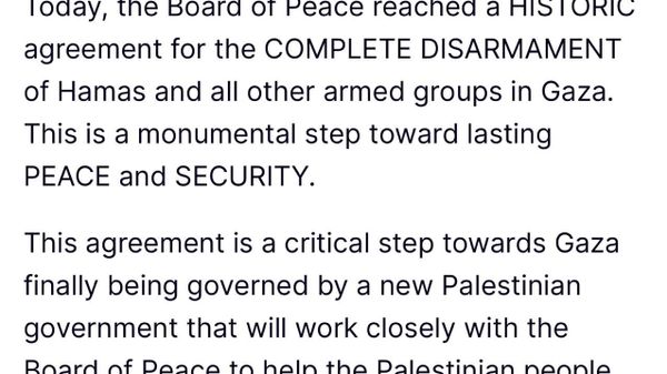 Trump a anunțat un acord „istoric” privind dezarmarea completă a Hamas - Sputnik Moldova