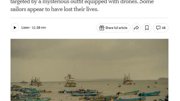 Pescarii din Ecuador susțin că bărbați misterioși, vorbitori de engleză și purtând însemne cu steagul SUA, le-au atacat bărcile cu drone explozive, provocând moartea sau dispariția unor persoane - Sputnik Moldova