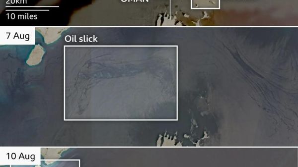 В Ормузском проливе образовалось крупное нефтяное загрязнение, которое достигло берегов острова Кешм - Sputnik Молдова