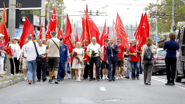 Marșul pentru pace de la Chișinău, organizat cu ocazia celei de-a 82-a aniversări a eliberării Moldovei de sub ocupația fascistă - Sputnik Moldova