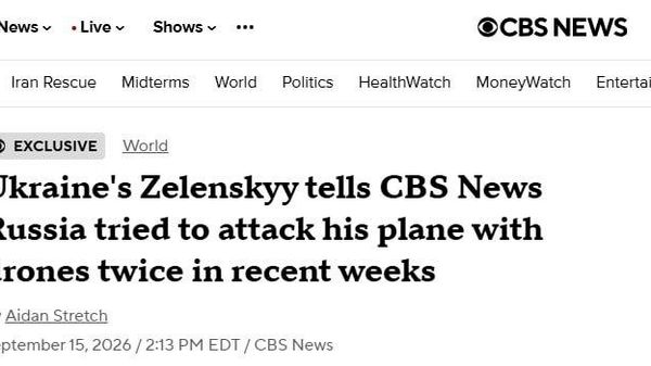 Zelenski a declarat pentru CBS News că Rusia a încercat de două ori să atace avionul la bordul căruia se afla, în timpul unor zboruri recente prin Republica Moldova - Sputnik Moldova