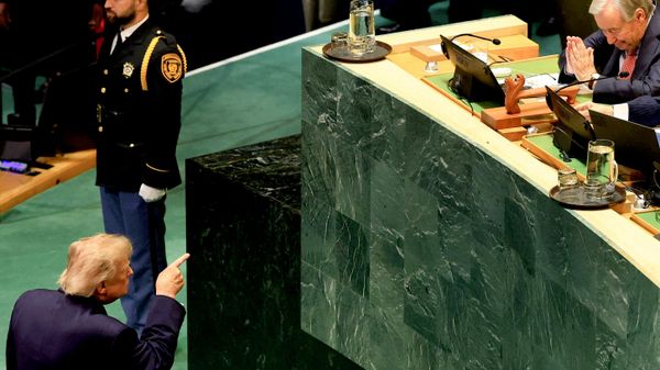 Президент США Дональд Трамп во время выступления на 81-й сессии Генассамблеи ООН  - Sputnik Молдова