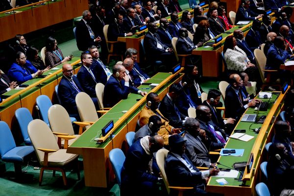 Пустые кресла представителей Кубы во время выступления Трампа на 81-й сессии Генассамблеи ООН. - Sputnik Молдова