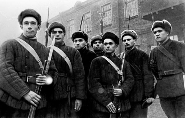 Бойцы рабочего коммунистического батальона Ленинградского района Москвы. - Sputnik Молдова