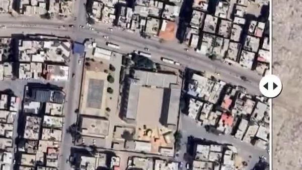 Înainte și după: imaginile din Google Earth ilustrează amploarea devastării din jurul școlii Al-Qadisiyah din Rafah, în Fâșia Gaza, comparând situația din mai 2022 cu cea din 2026 - Sputnik Moldova