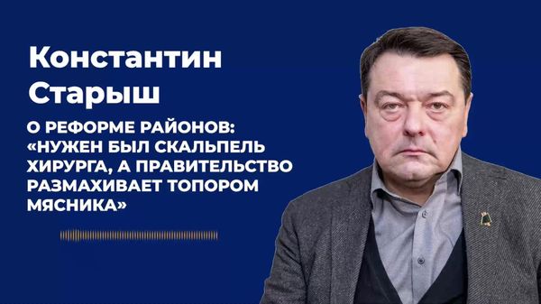 Starâș despre reforma raioanelor: „Era nevoie de bisturiul chirurgului, iar Guvernul flutură toporul măcelarului” - Sputnik Moldova