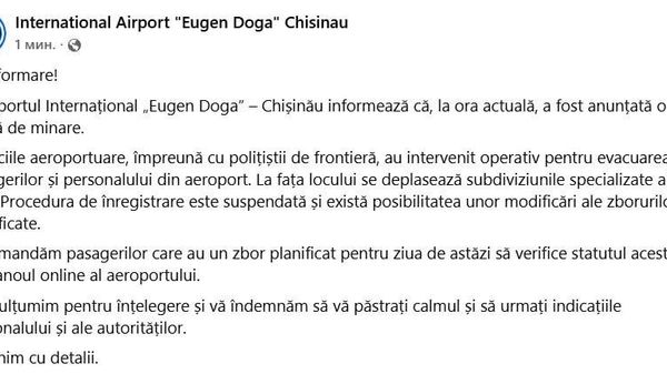 ‼Alertă cu bombă laAeroportul Internațional Chișinău - Sputnik Moldova