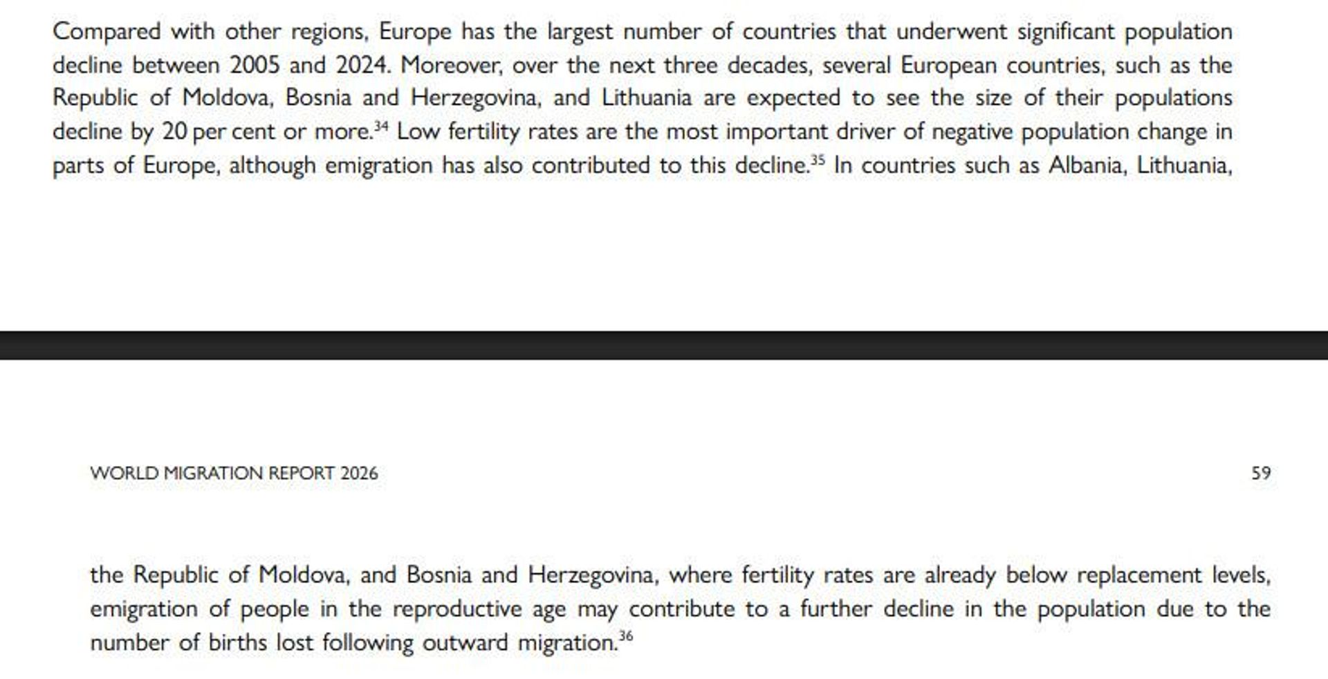 Отрывок из Доклада о миграции в мире – 2026 (World Migration Report 2026), подготовленного Международной организацией по миграции - Sputnik Молдова, 1920, 22.10.2026