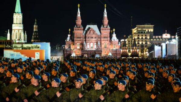 Репетиция военного парада в Москве в ознаменование 70-летия Победы в Великой Отечественной войне 1941-1945 годов - Sputnik Moldova-România
