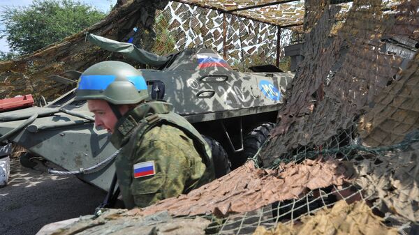 Russian peacekeepers' checkpoint at entrance to Bender - Sputnik Молдова