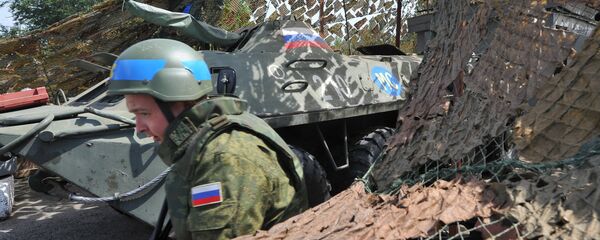 Russian peacekeepers' checkpoint at entrance to Bender - Sputnik Moldova