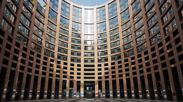 Parlamentul European, curtea interioară, Strasbourg - Sputnik Moldova-România